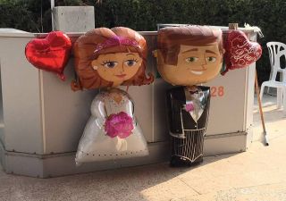 gelin&damat balon maskotu
